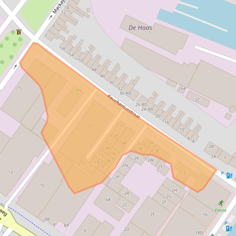 Kaart van postcodegebied 3144EM.