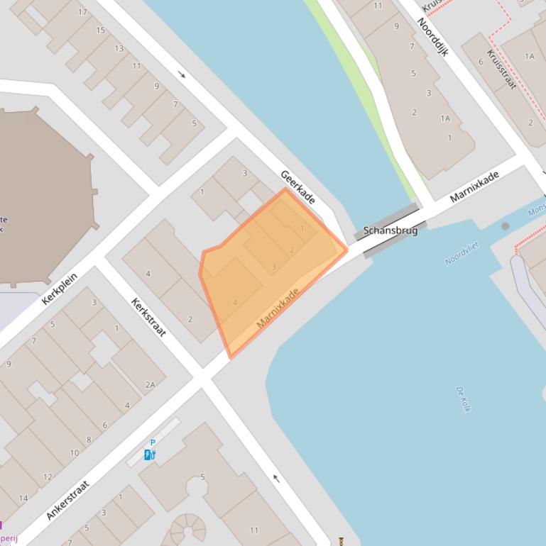 Kaart van postcodegebied 3144ER.