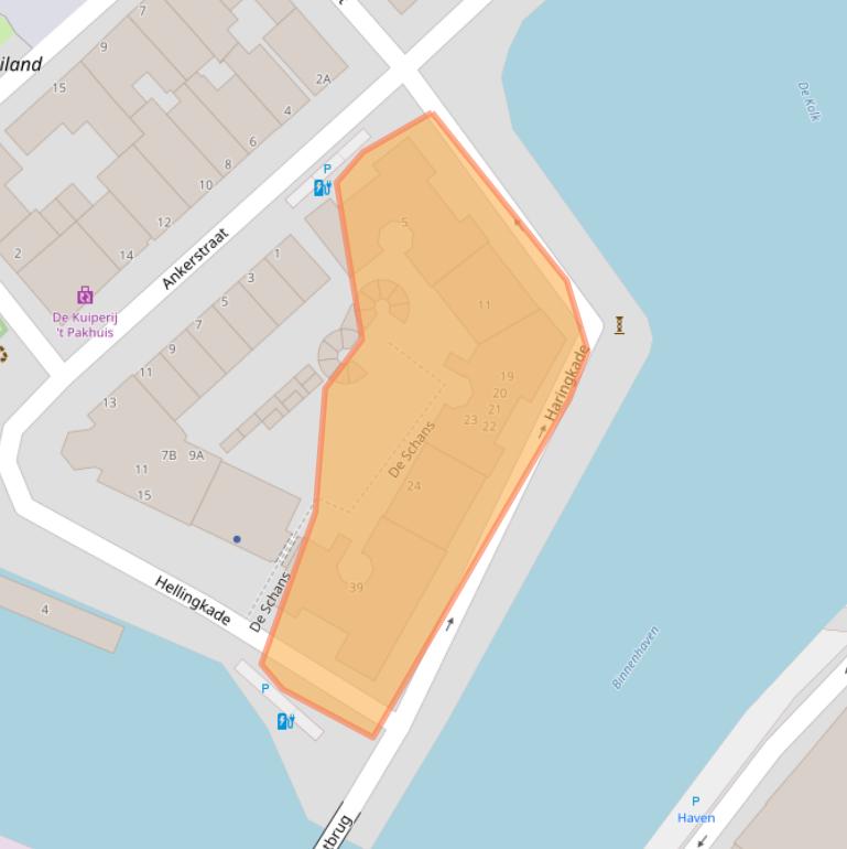 Kaart van postcodegebied 3144ET.