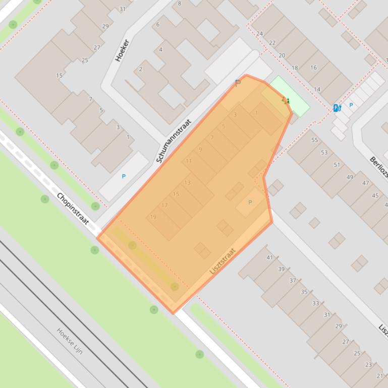 Kaart van postcodegebied 3144KE.