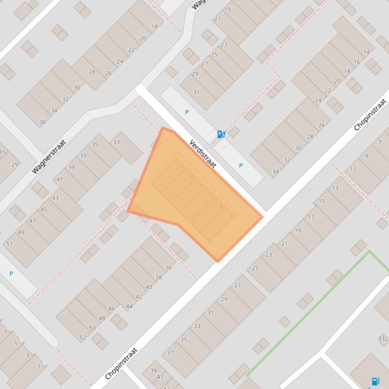 Kaart van postcodegebied 3144KH.