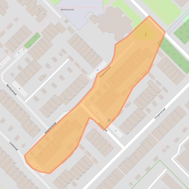 Kaart van postcodegebied 3144KJ.