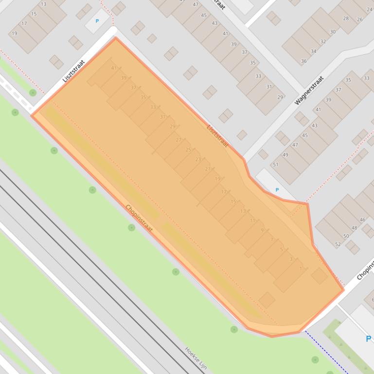 Kaart van postcodegebied 3144KL.