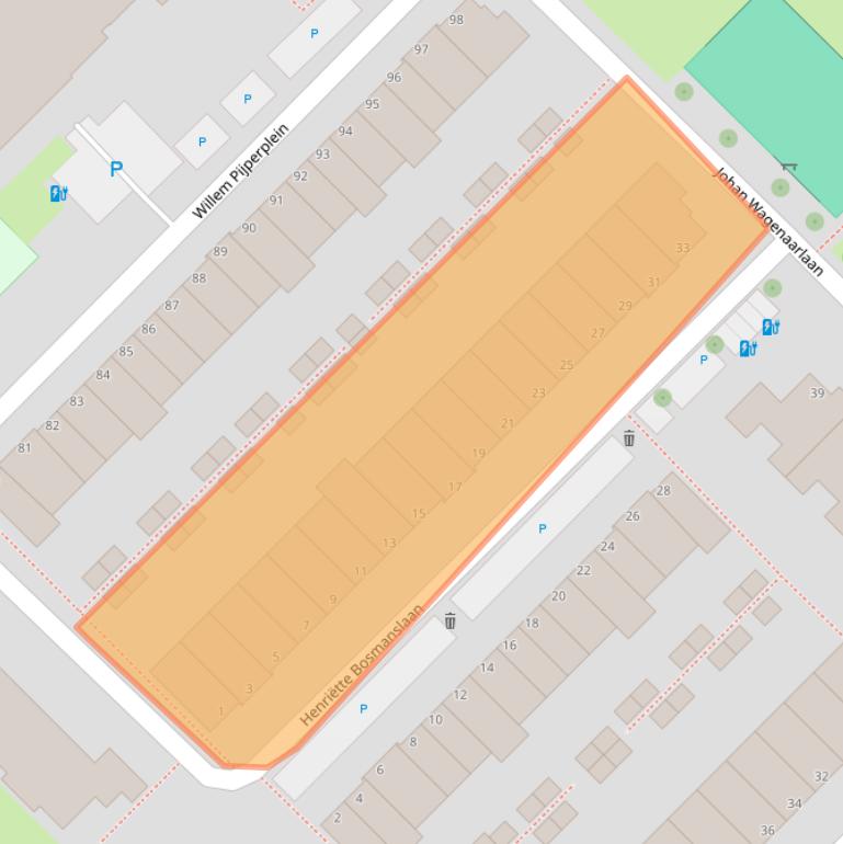 Kaart van postcodegebied 3144LB.