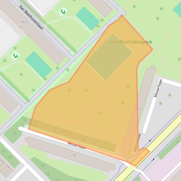 Kaart van postcodegebied 3144ND.