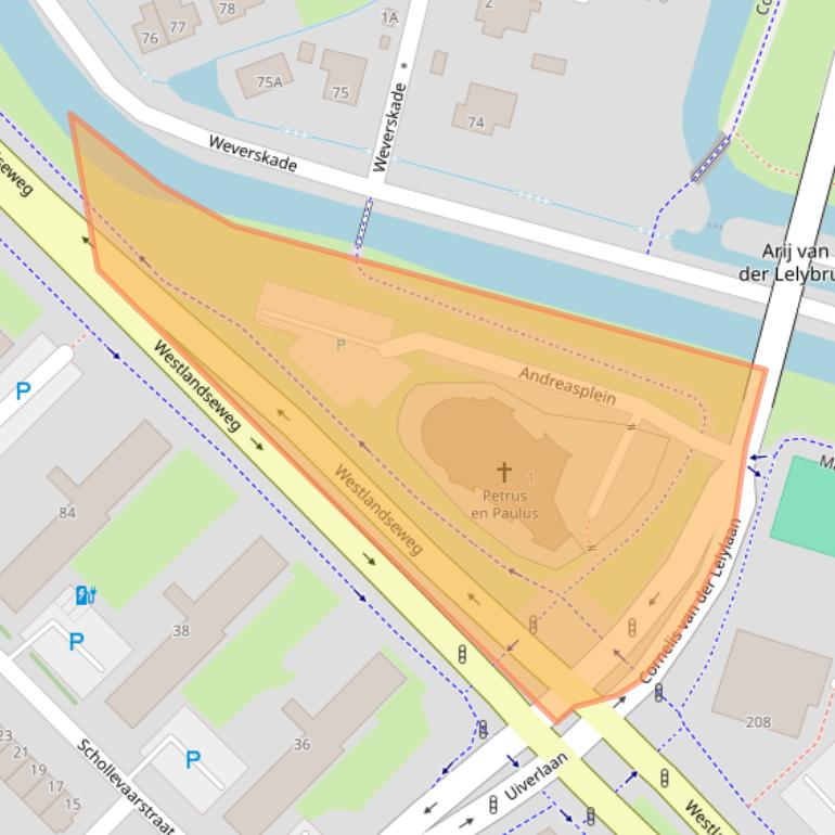 Kaart van postcodegebied 3144PL.