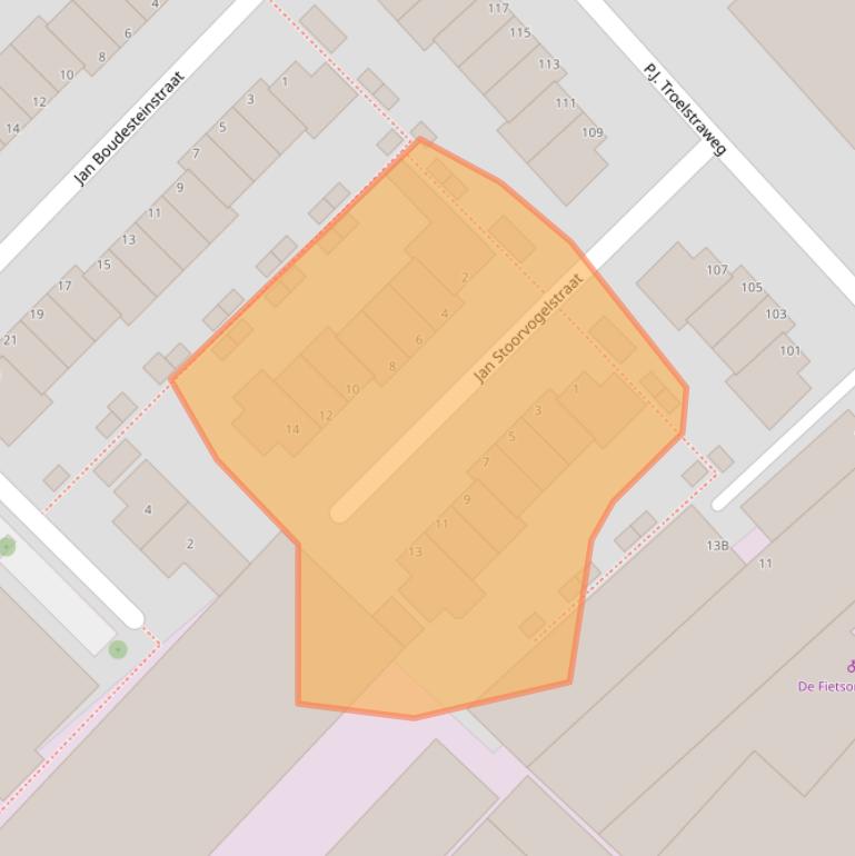 Kaart van postcodegebied 3144RE.