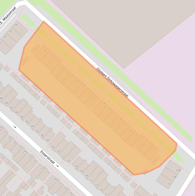 Kaart van postcodegebied 3144RG.