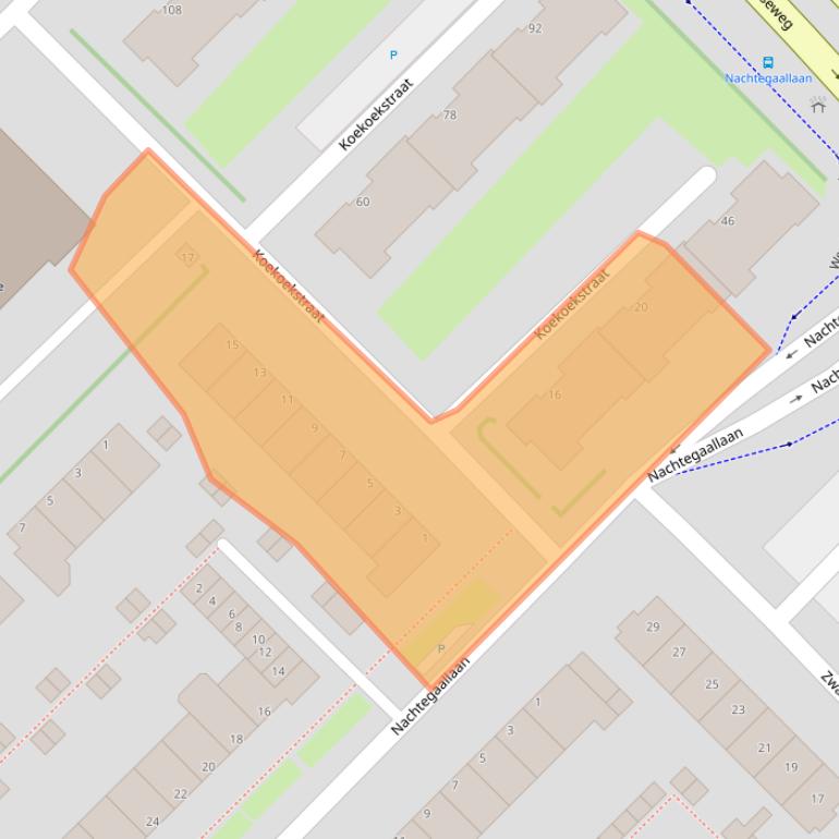 Kaart van postcodegebied 3145AH.