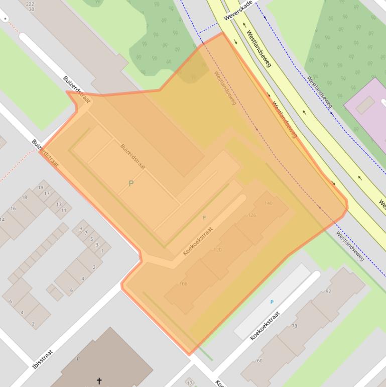 Kaart van postcodegebied 3145AK.