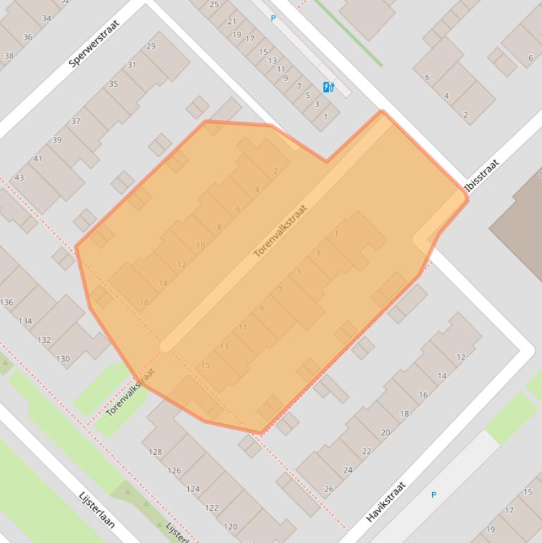 Kaart van postcodegebied 3145AN.