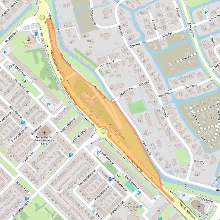 Kaart van postcodegebied 3145AP.