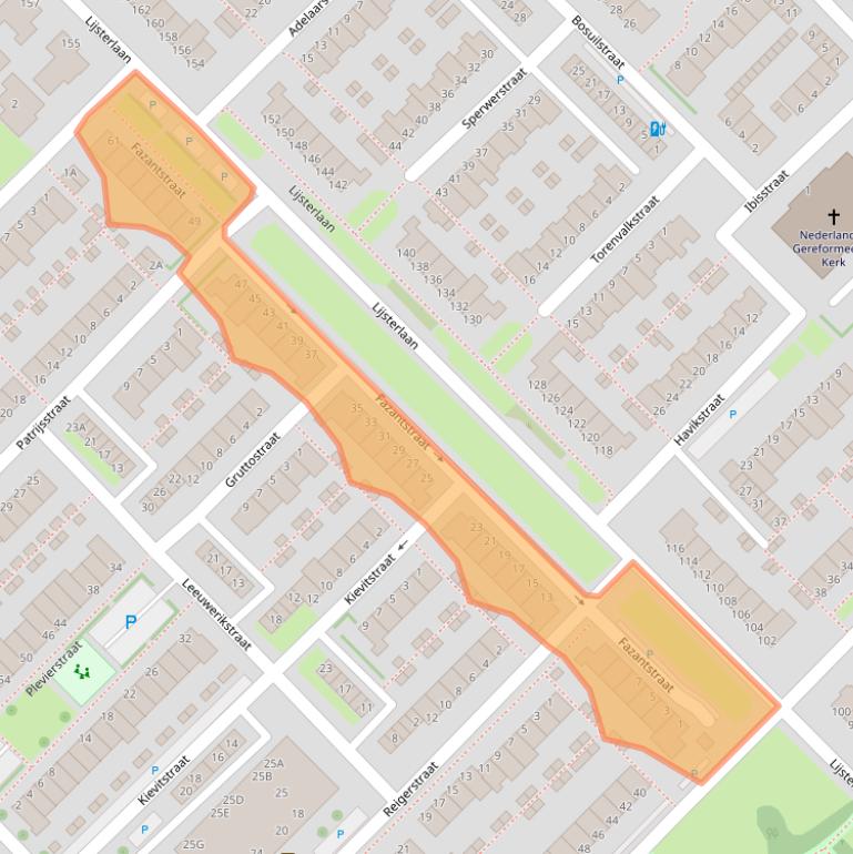 Kaart van postcodegebied 3145CA.