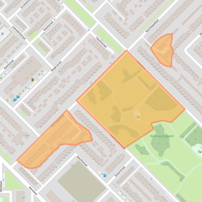 Kaart van postcodegebied 3145CJ.