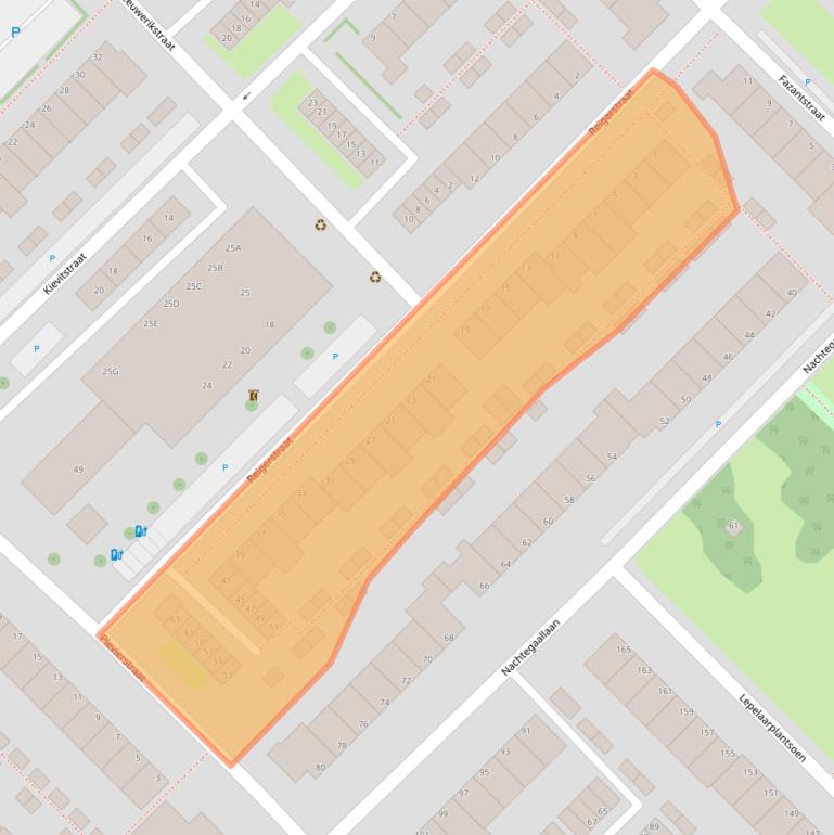 Kaart van postcodegebied 3145CS.