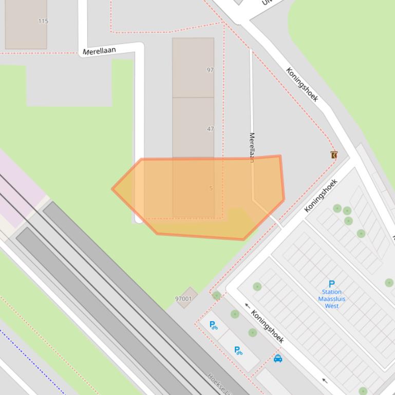 Kaart van postcodegebied 3145EA.