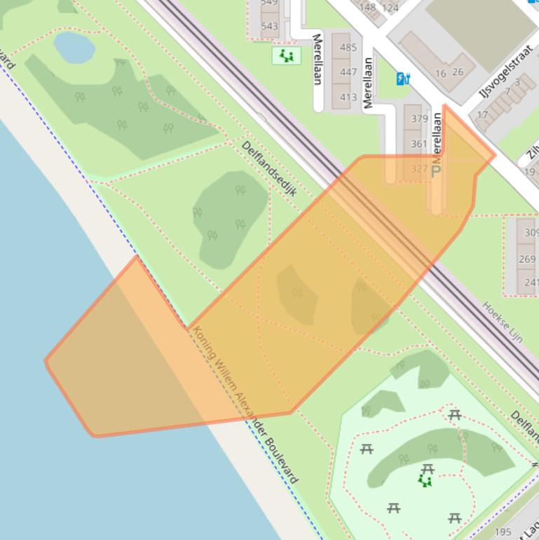 Kaart van postcodegebied 3145EL.