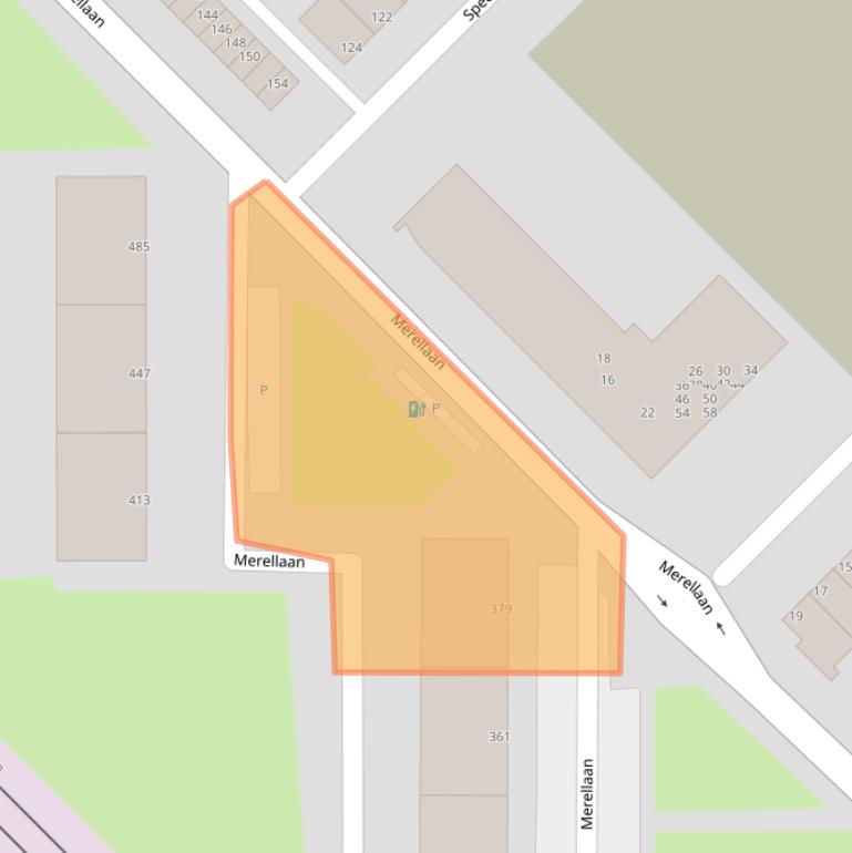 Kaart van postcodegebied 3145EN.