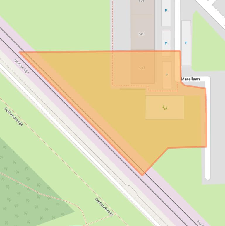 Kaart van postcodegebied 3145ET.