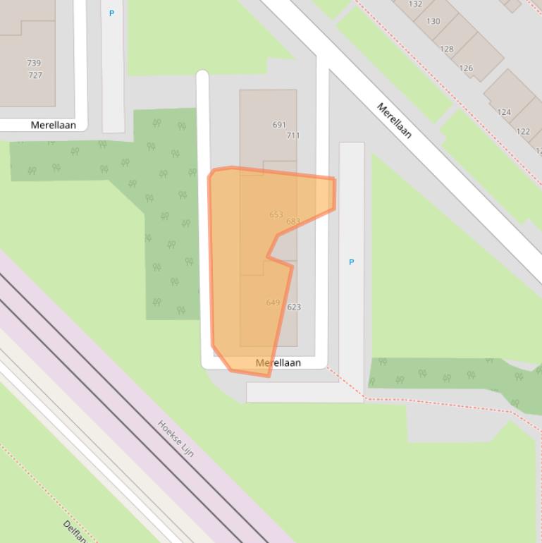 Kaart van postcodegebied 3145GB.