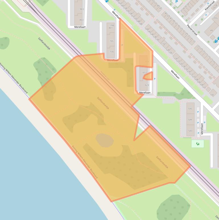 Kaart van postcodegebied 3145GC.