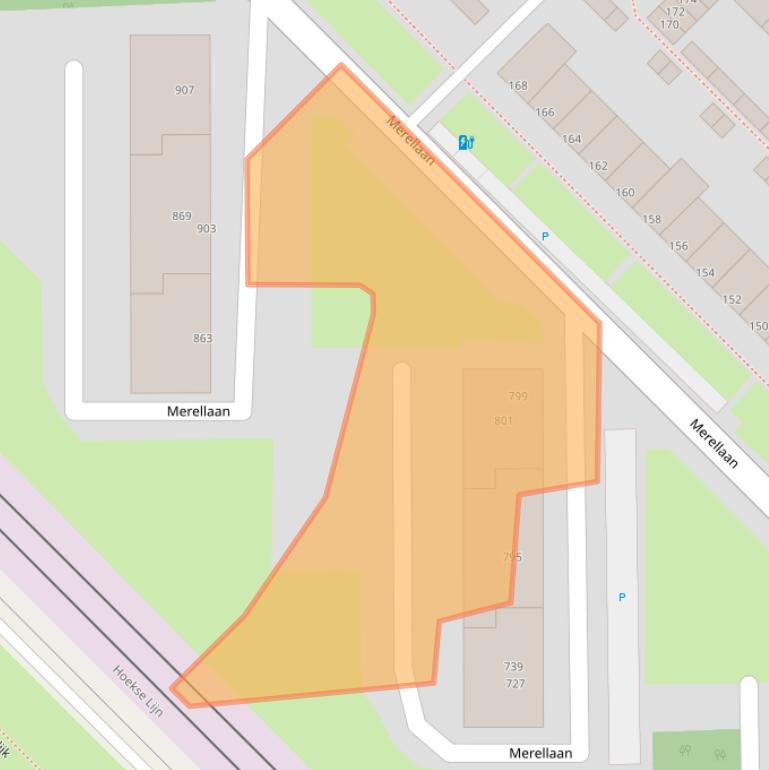 Kaart van postcodegebied 3145GG.