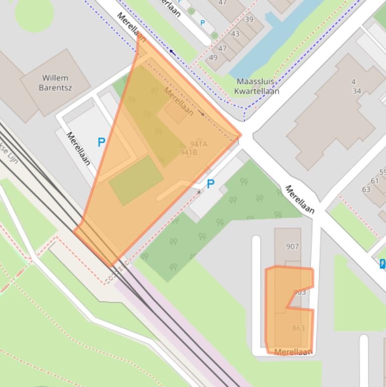 Kaart van postcodegebied 3145GH.