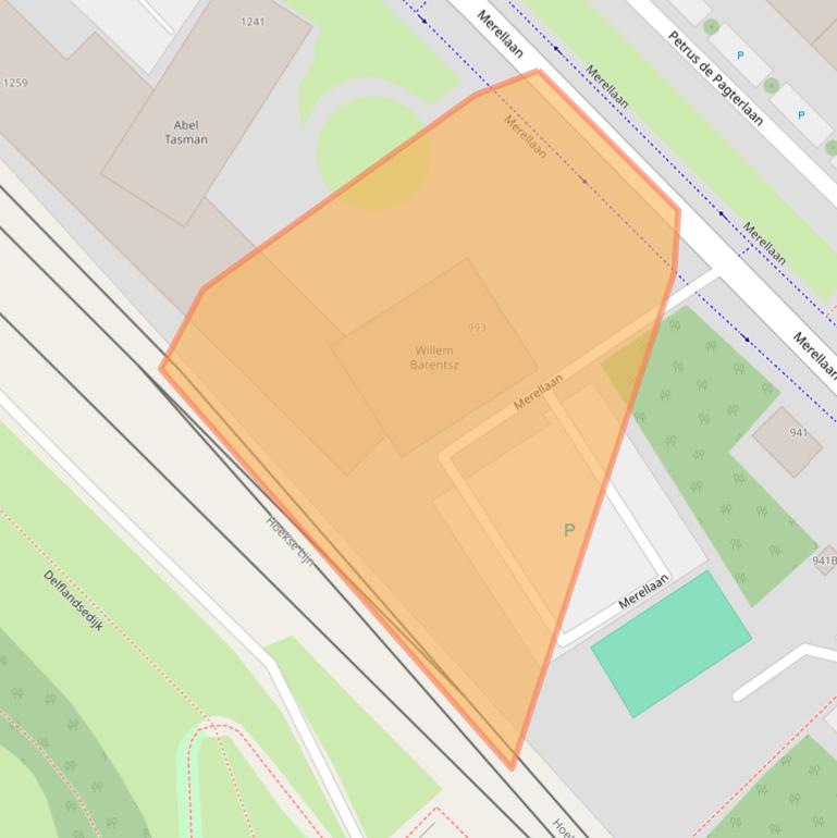 Kaart van postcodegebied 3145GK.