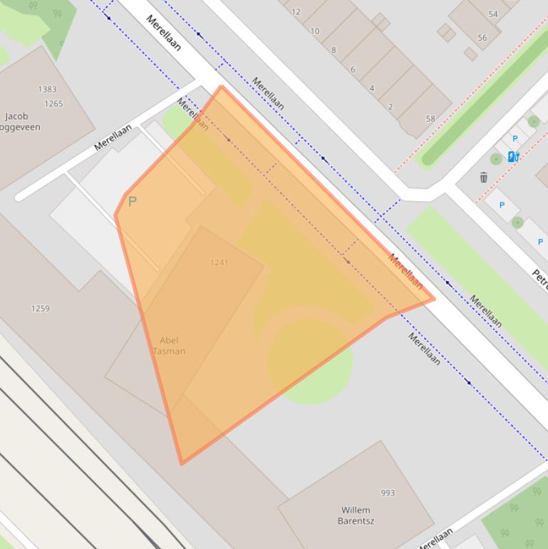 Kaart van postcodegebied 3145GL.