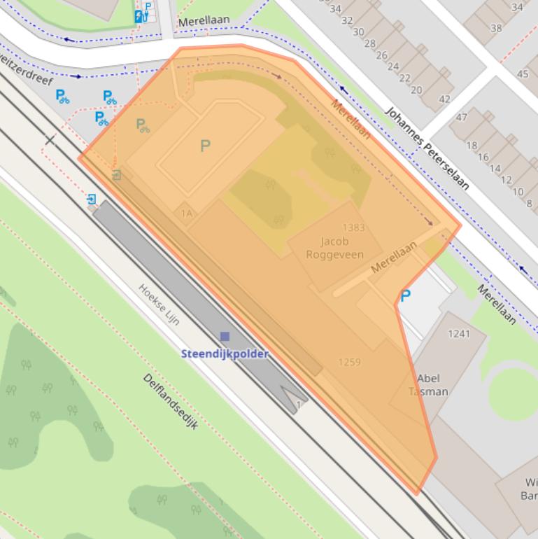 Kaart van postcodegebied 3145GM.