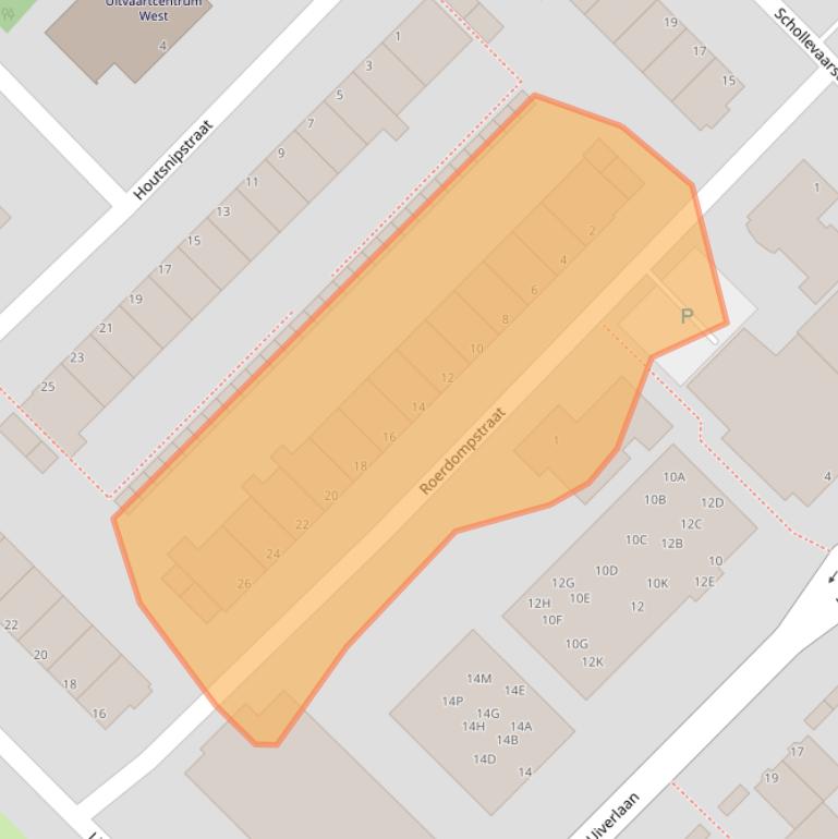 Kaart van postcodegebied 3145LB.