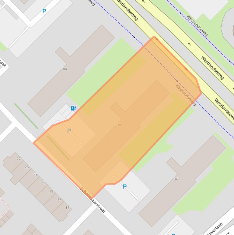 Kaart van postcodegebied 3145LE.