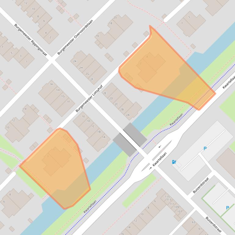 Kaart van postcodegebied 3145MJ.