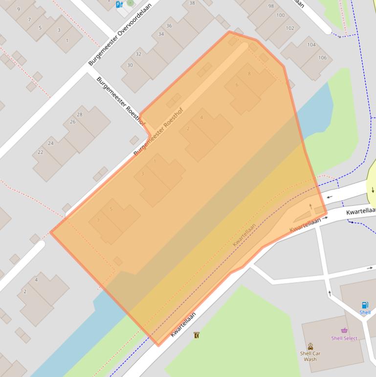 Kaart van postcodegebied 3145MM.