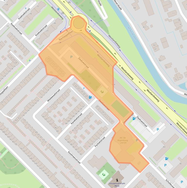 Kaart van postcodegebied 3145NG.