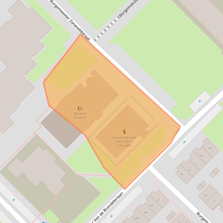 Kaart van postcodegebied 3145RE.