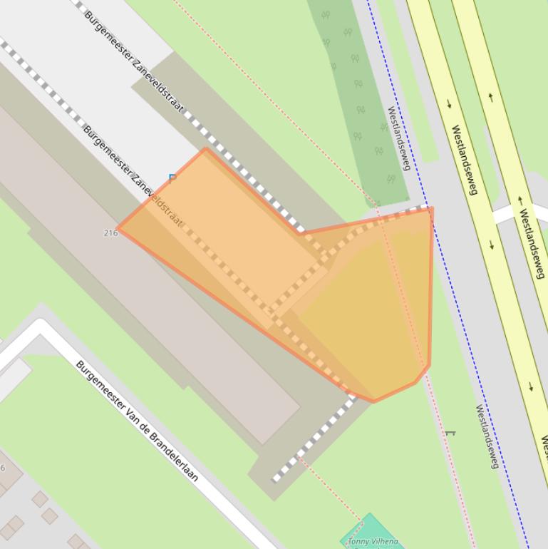 Kaart van postcodegebied 3145RG.