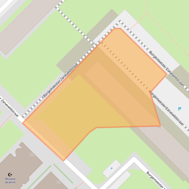 Kaart van postcodegebied 3145RJ.