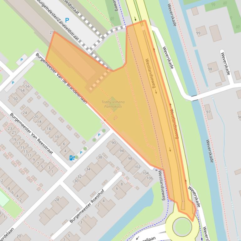 Kaart van postcodegebied 3145RL.