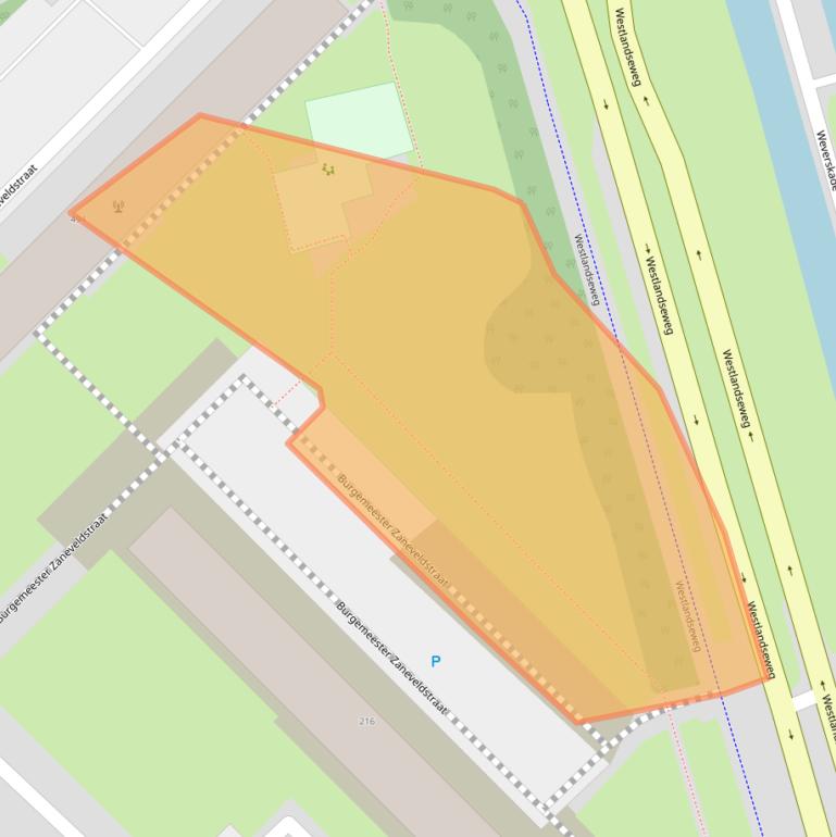 Kaart van postcodegebied 3145RP.