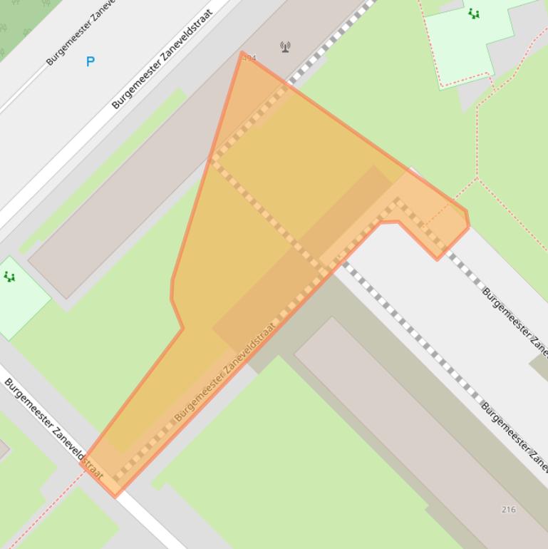 Kaart van postcodegebied 3145RS.