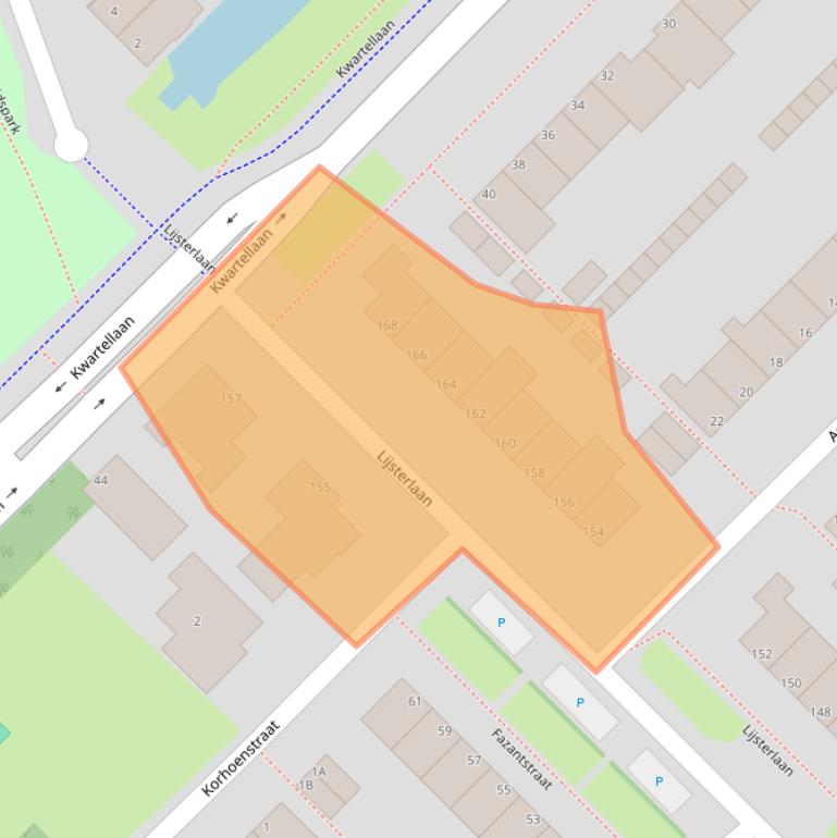 Kaart van postcodegebied 3145VN.