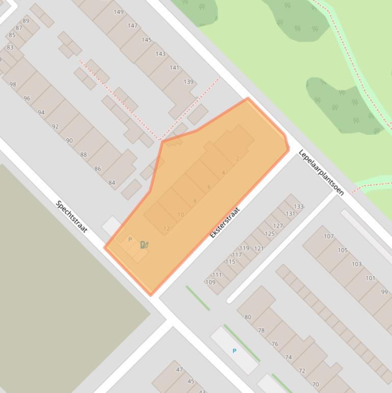 Kaart van postcodegebied 3145XA.