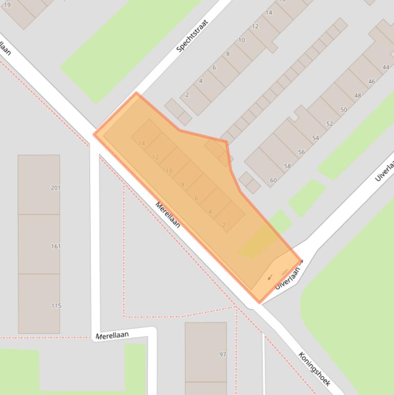 Kaart van postcodegebied 3145XE.