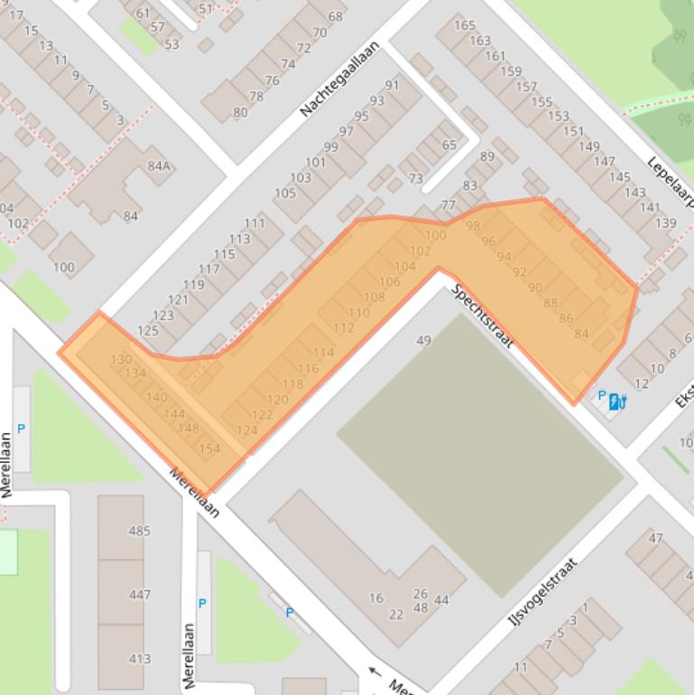 Kaart van postcodegebied 3145XM.