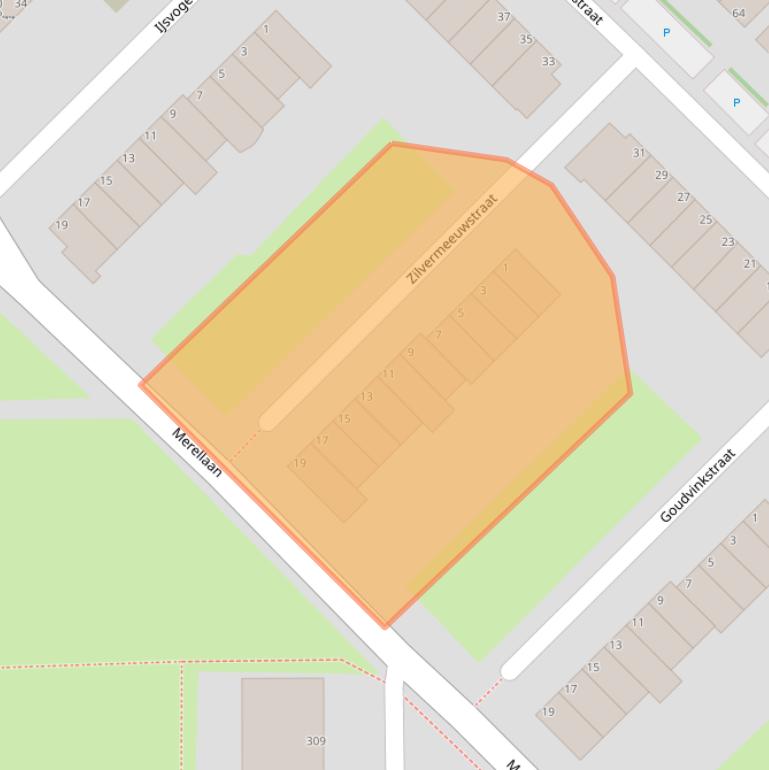 Kaart van postcodegebied 3145XR.