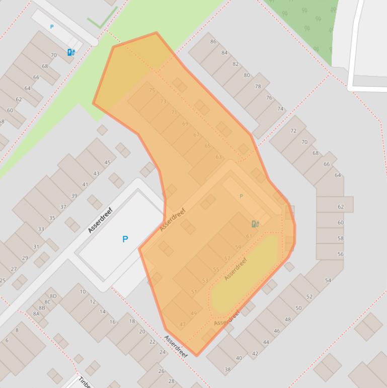 Kaart van postcodegebied 3146AC.