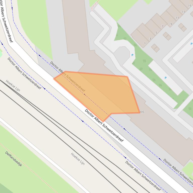 Kaart van postcodegebied 3146AJ.