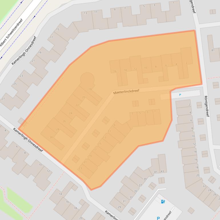 Kaart van postcodegebied 3146BL.