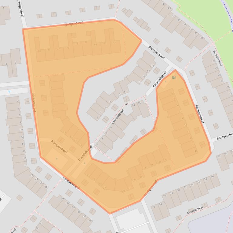 Kaart van postcodegebied 3146BM.